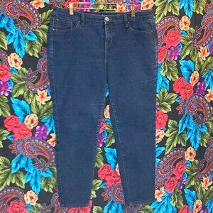 WOMEN'S STYLE & CO JEANS PETITE CURVY SKINNY DENIM SIZE 14P LEG STYLE & CO.